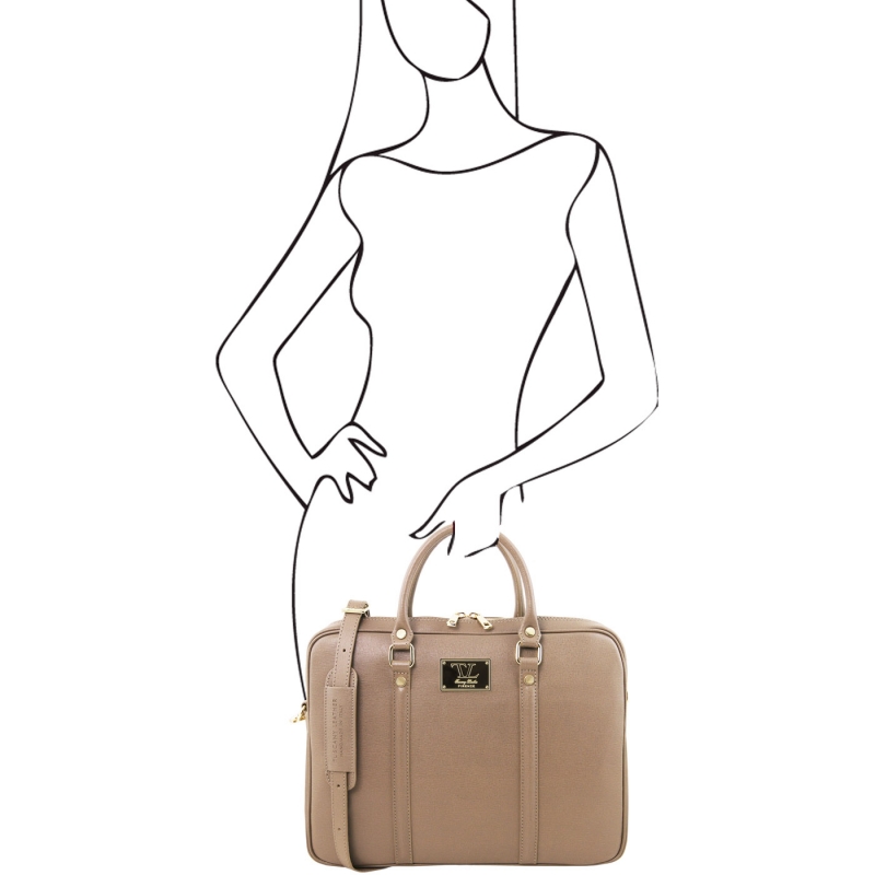 Saffiano-Leder Aktentasche Prato outfit Saffiano-Leder Aktentasche Prato outfit